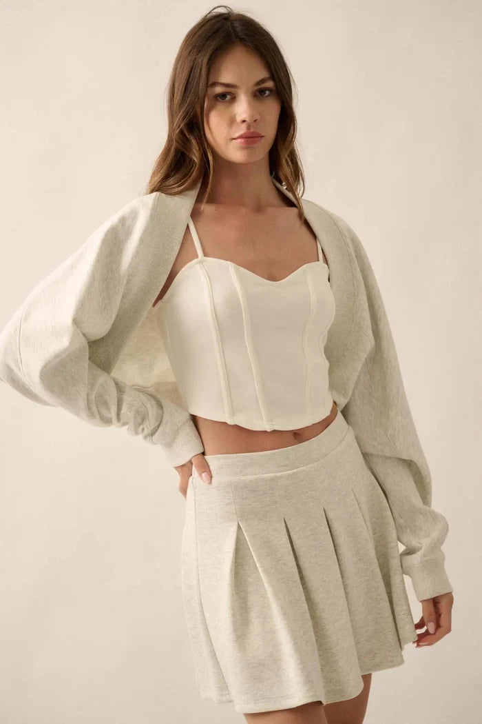 Premium Scuba Open-Front Shrug Cardigan - ShopPromesa