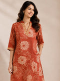 Printed 2-Piece Kurti Set for Women