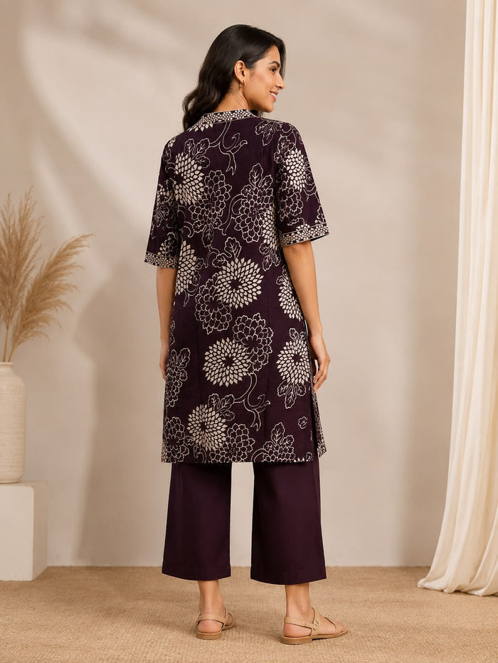 Printed 2-Piece Kurti Set for Women