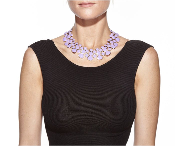 Style the Purple Adel Collar Necklace exclusively at Born To Glam