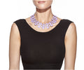 Style the Purple Adel Collar Necklace exclusively at Born To Glam