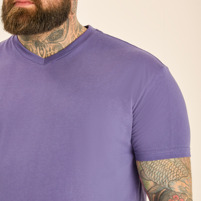 Purple V-Neck T-Shirt