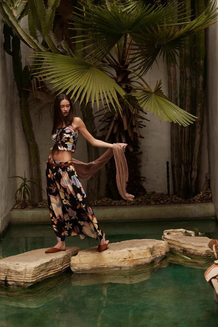 Ready to Grow Textured Floral-Print Maxi Skirt - ShopPromesa