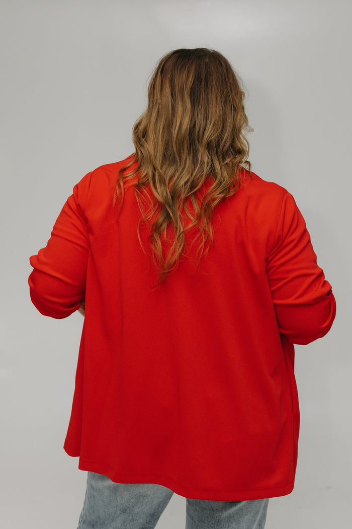 RELAXED BOYFRIEND BLAZER IN CALIENTE - Love Marlow
