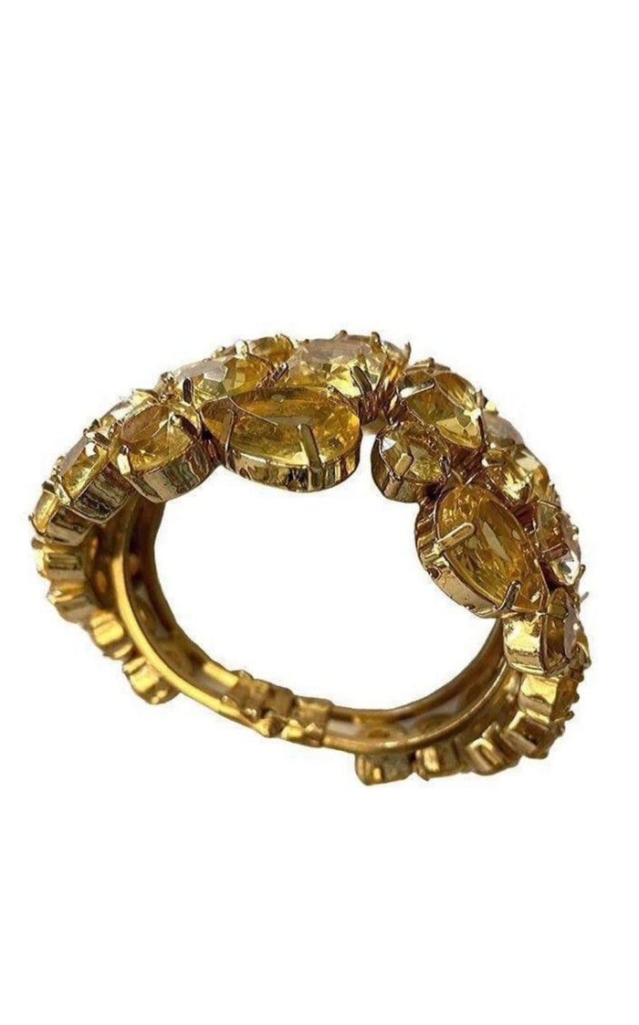 BCBGMAXAZRIA Rhinestone Stone Cuff Bracelet - Runway Catalog