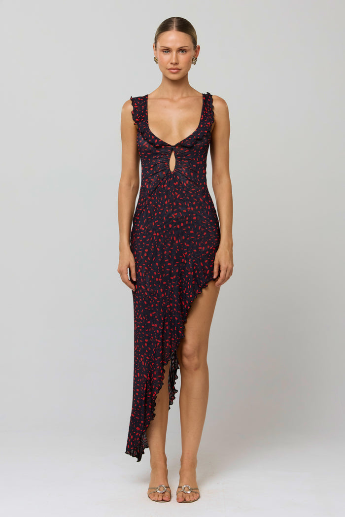 Rhonda Dress in Rouge