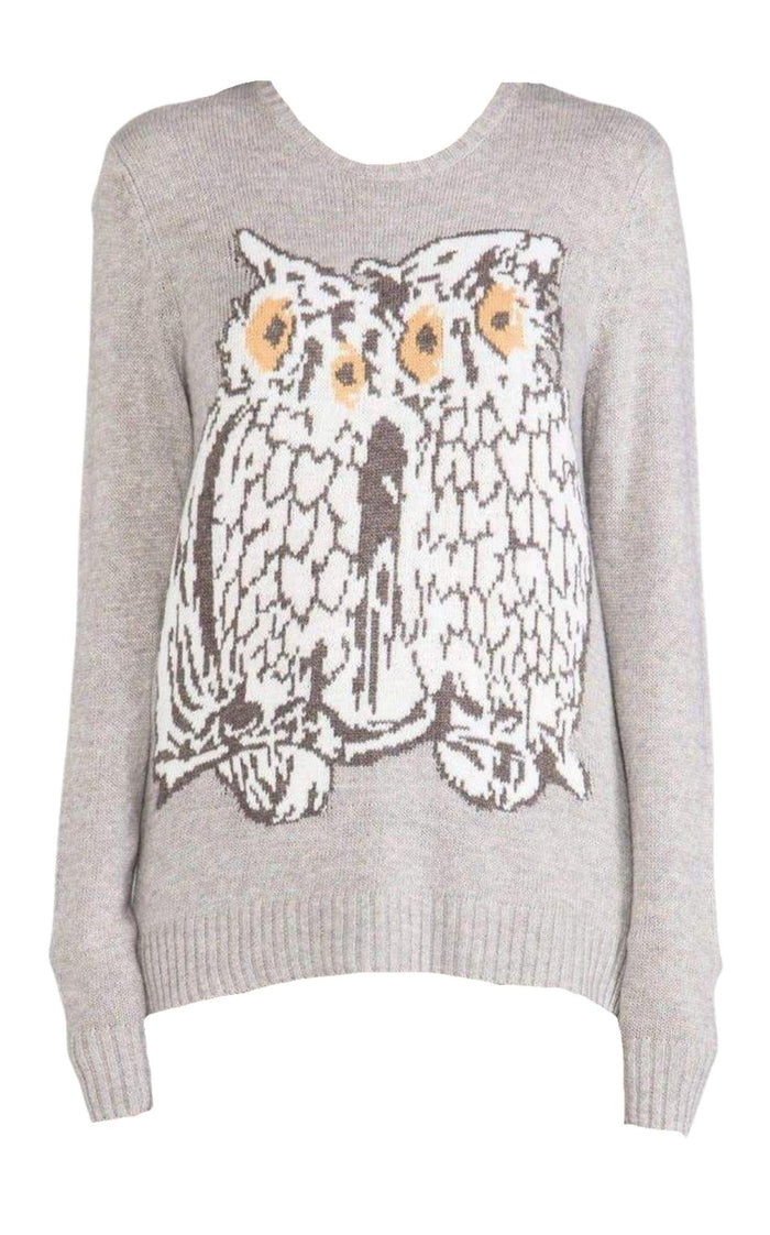 BCBGMAXAZRIA Rooney Graphic Long Sleeve Sweater - Runway Catalog