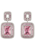 Style the Rose Pink CZ Dangle Earring exclusively at Born To Glam