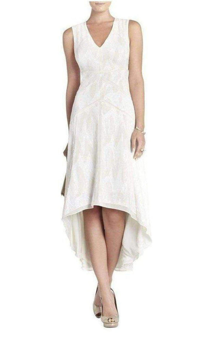 BCBGMAXAZRIA Salma All Over Sequin Deep V - neck Dress WJB6W112 - 1O6 - Runway Catalog