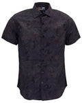 SCOTT PAISLEY EXPLOSION BLACK MENS PRINTED SHIRT