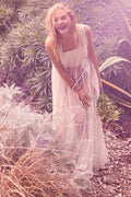 Secret Love Sheer Tiered Tulle Corset Maxi Dress - ShopPromesa