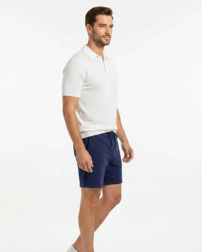SILUS INTERLOCK SHORTS - NAVY