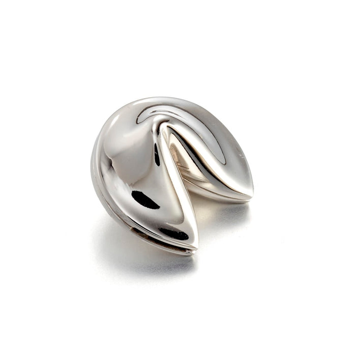 Silver Fortune Cookie Box, Small