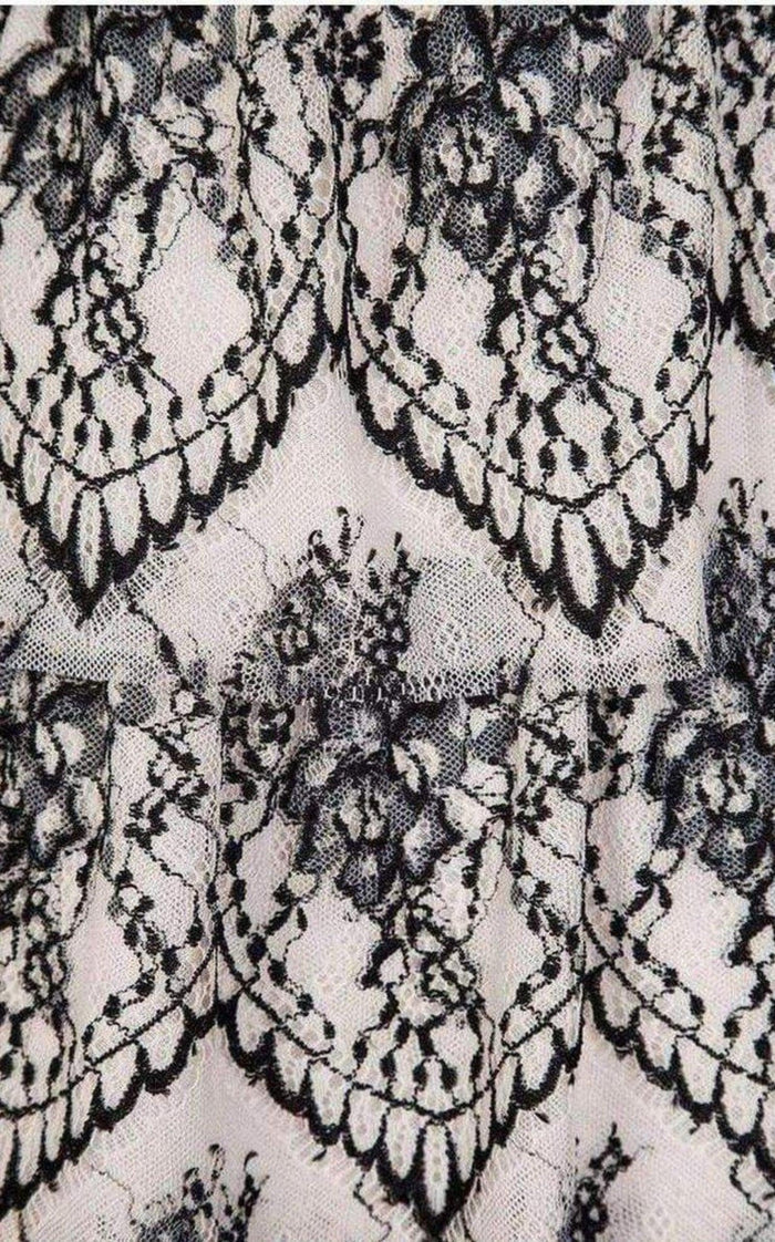BCBGMAXAZRIA Sleeveless Scalloped Lace Dress - Runway Catalog