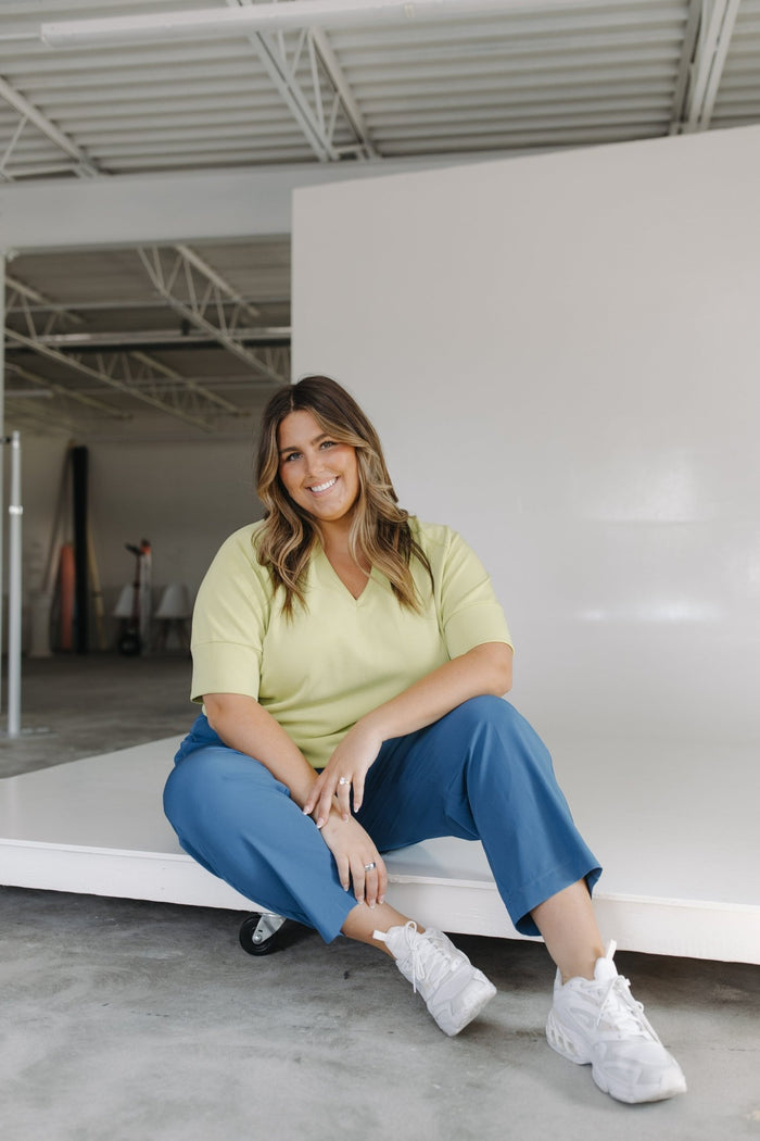 SPANX® On the Move Slim Pant in Faded Indigo - Love Marlow