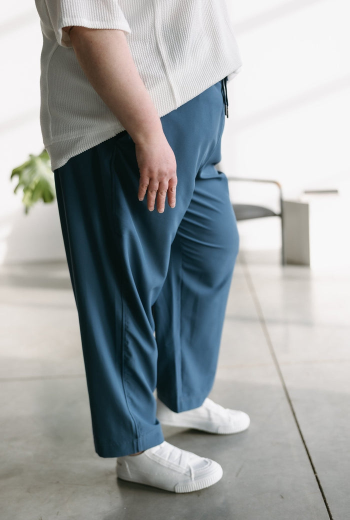 SPANX® On the Move Slim Pant in Faded Indigo - Love Marlow