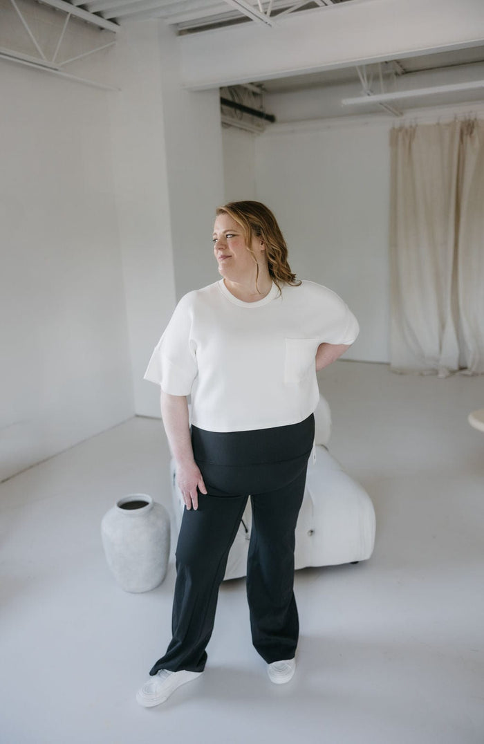 SPANXshape™ Booty Boost® Flare Pant in Black - Love Marlow