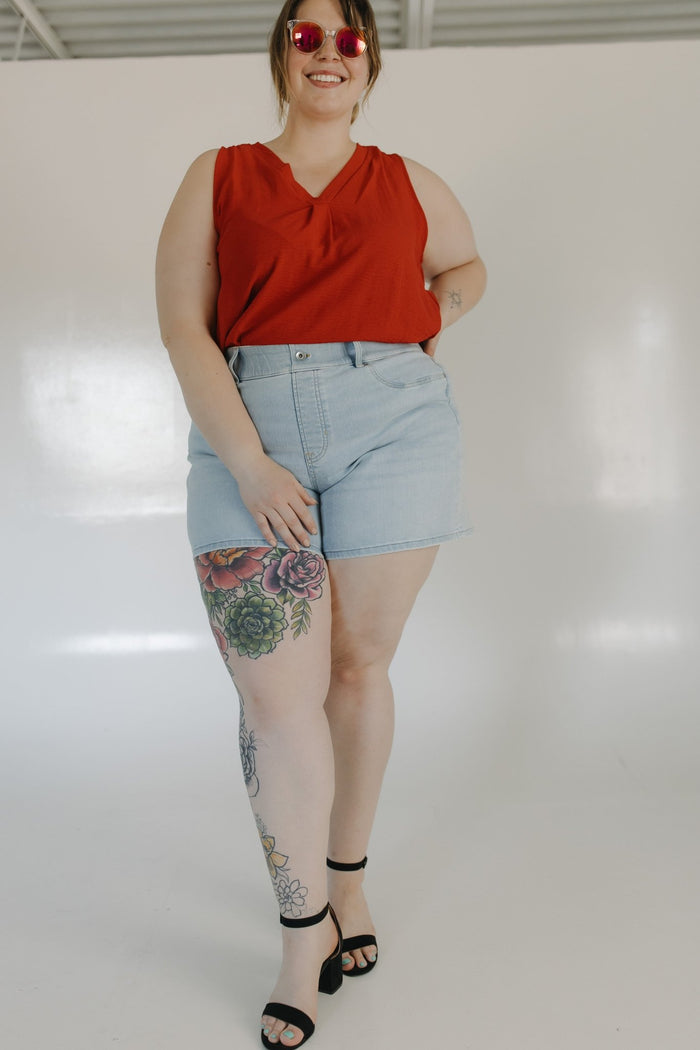 SPANXshape™ EveryWear Jean Short, 5" in Tidal Blue - Love Marlow