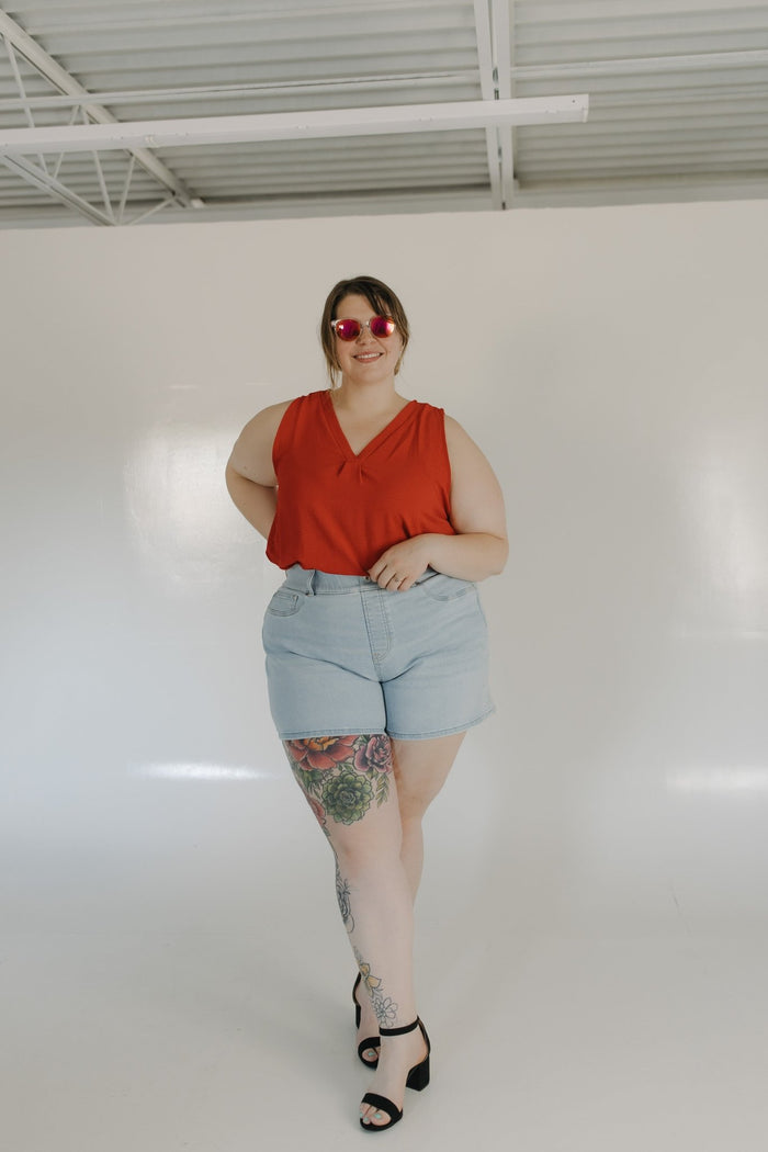 SPANXshape™ EveryWear Jean Short, 5" in Tidal Blue - Love Marlow