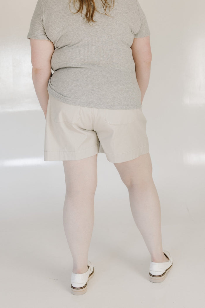 SPANXsupersmooth™ Stretch Twill Short 5" in Bone - Love Marlow
