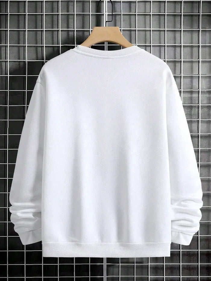 SXV  'paris’ Printed Cool Aesthetic Drop Shoulder Oversized Baggy Sweatshirt