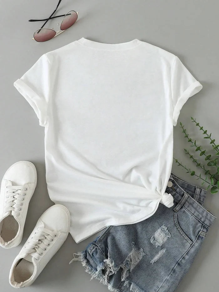 SXV  'Solid Plain’ Cool Aesthetic Regular T-shirt