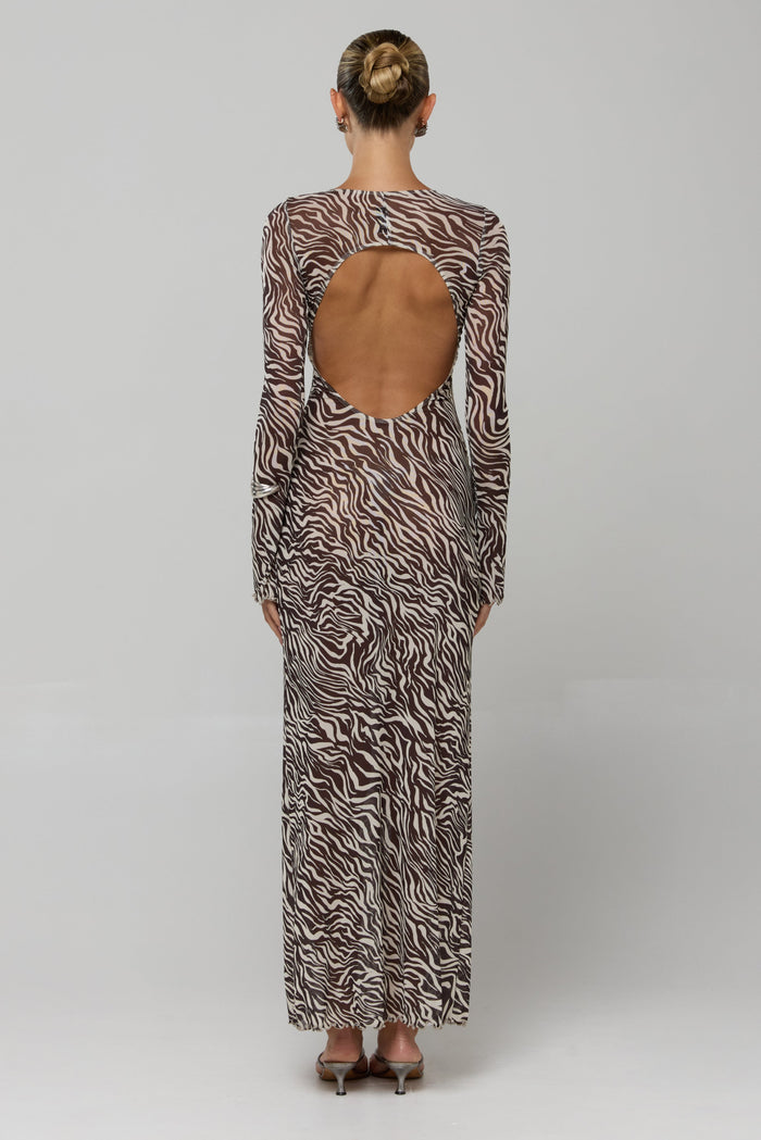 This is an image of Sylvia Single Lined in Selva - RESA featuring a model wearing the dress