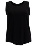 TINA BLACK WOMENS MUSCLE TANK