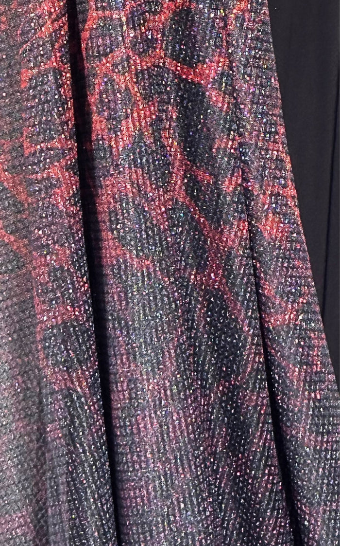 Cult Moda V - neck Leopard Pattern Evening Cocktail Gown - Runway Catalog