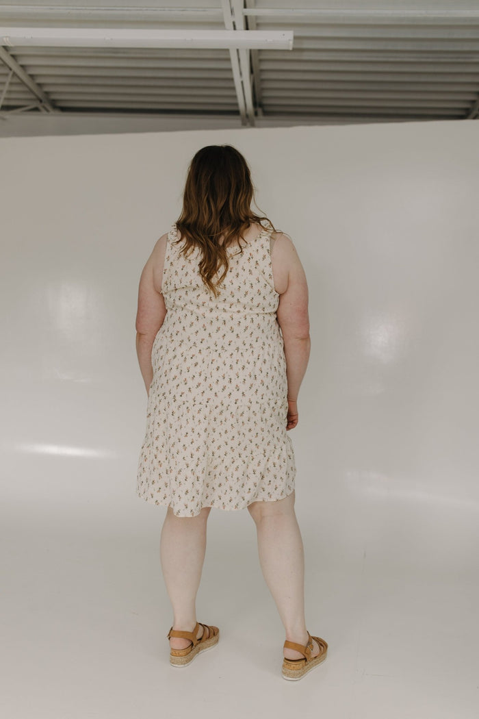 VINTAGE FLORAL PRINT TIERED TANK DRESS - Love Marlow