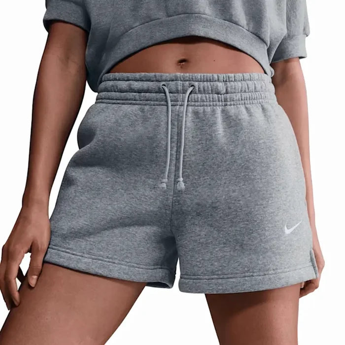 W NSW Phoenix Fleece Mid-Rise 4" Shorts 'Dark Grey Heather Sail'