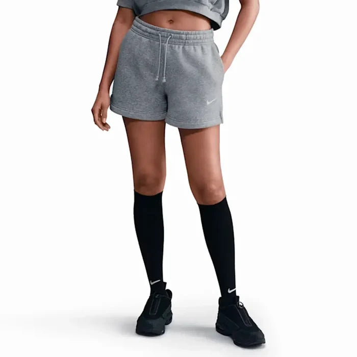 W NSW Phoenix Fleece Mid-Rise 4" Shorts 'Dark Grey Heather Sail'