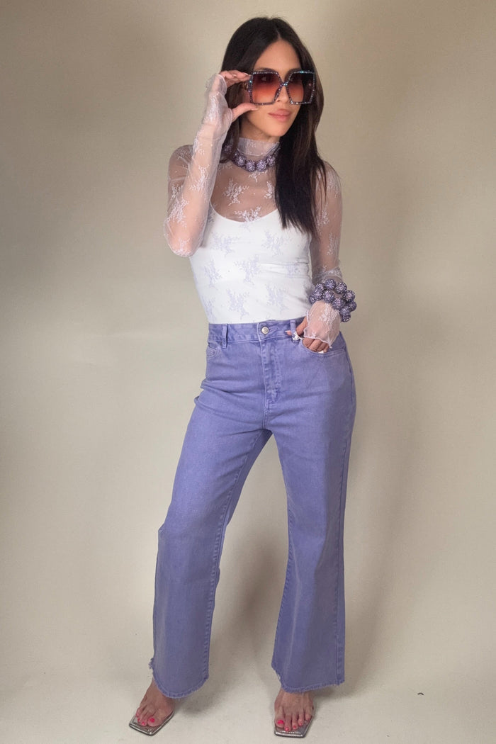 Style the Zenana Acid Washed High Waist Bootcut Jeans exclusively at Born To Glam