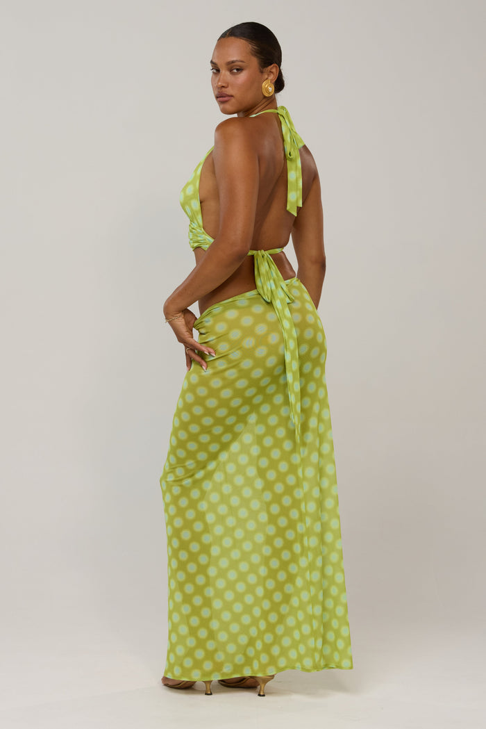 This is an image of Ziggy in Luma - RESA featuring a model wearing the dress